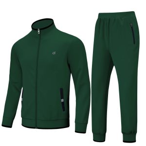 Men'S Tracksuits Sweatsuits for Men Set Track Suits 2 Piece Casual Athletic Jogging Warm up Full Zip Sweat Suits Armygreen S