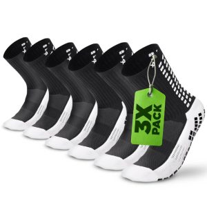 Grip Socks Football - Calf Socks Football - Multipack Black - LUX - Black / 3X / Large LUX Sports