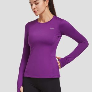 Colorblock Fleece Crew Pullover - Dark Purple / 2xl