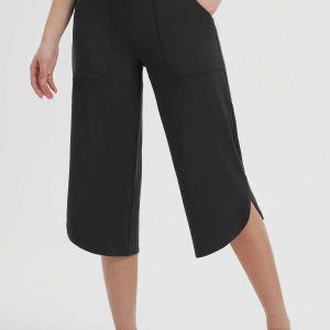 Secret Breeze Curved Hem Capris - Anthracite / 2xl
