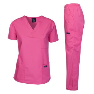 Medical Uniform Unisex Scrubs Set Scrub Top and Pants