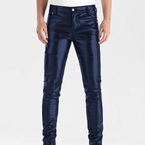 Men's Leather Pants Autumn And Winter New Slim-fit Fashion PU Pants