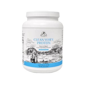 Clean Whey Protein | Grass-Fed Undenatured Goat Whey Protein Powder | 24 G Protein per Serving, All Natural, Non-Gmo, High in Branch Chain Amino Acids | Unsweetened | 15 Servings - 16 Oz