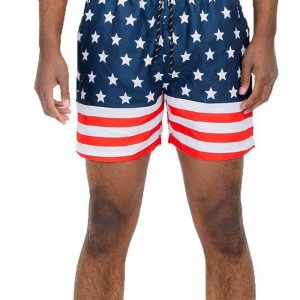 American Flag Swim Shorts