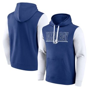 Men's Logo Athletic Blue Tampa Bay Lightning Deliver Fleece Pullover Hoodie