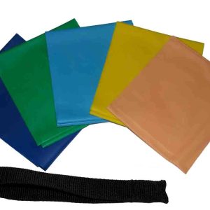 Flat Resistance Band Set with Door Anchor