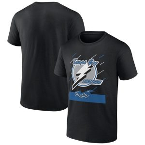 Men's Black Tampa Bay Lightning Team Jersey Inspired T-Shirt