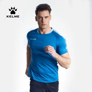 KELME Men's Soccer Jersey Football Uniforms Summer Training Suits Original Team Jersey Short Sleeve Breathable Male 3891060
