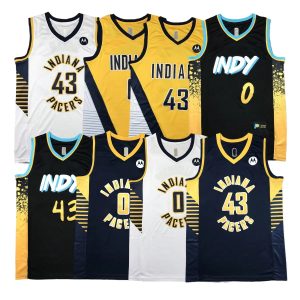 Indiana Team Basketball Uniform for Men High Quality Stitched Basketball Jersey Pascal Siakam Jersey Sport Wear
