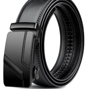 Men's High-Quality Belt 110cm 120cm 130cm Luxury Belt, Black Men's Automatic Buckle Jeans Men's Belt Suit Belt