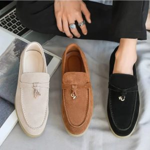 Fashion Men's Casual Shoes Genuine Suede Leather Men Classic British Style Tassels Loafers Moccasins Mens Outdoor Driving Fla