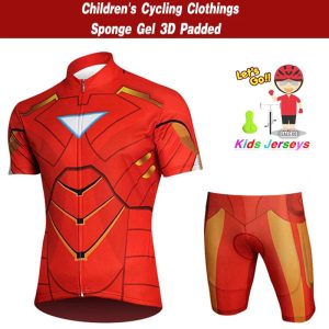 Bike Kids Short Sleeve Cycling Jersey Set Children Breathable Bike Clothing Boy and Girl Summer Quick Dry Bicycle Wear