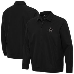 Men's Antigua Black Dallas Cowboys Pivot Full-Zip JacketShow off your Dallas Cowboys spirit with this Antigua Pivot Full-Zip Jacket.